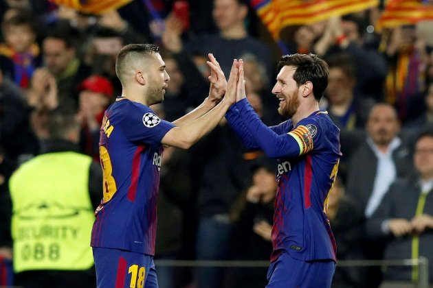 Jordi Alba Leo Messi Barça Chelsea Champions EFE