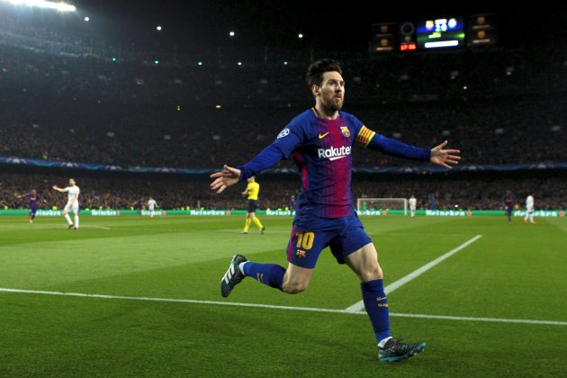 Leo Messi celebración gol Barça Chelsea Champions EFE Leo Messi celebración gol Barça Chelsea Champions EFE