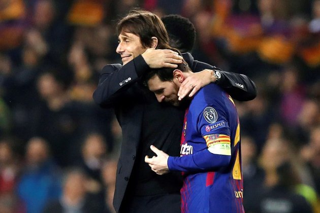 Leo Messi Antonio Conte Barça Chelsea Champions EFE