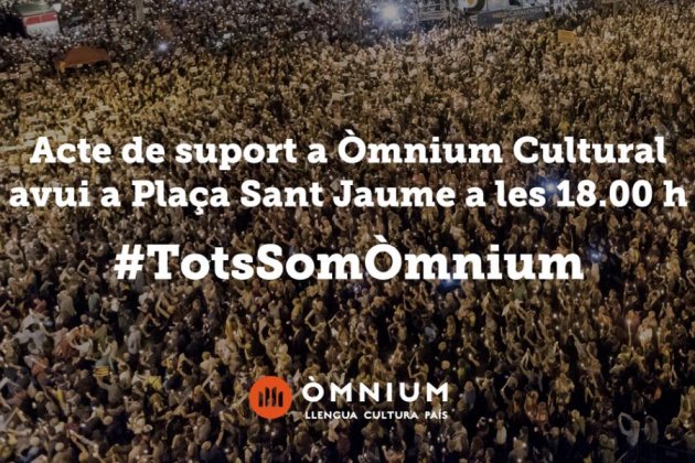 Crida Democràcia concentració Òmnium