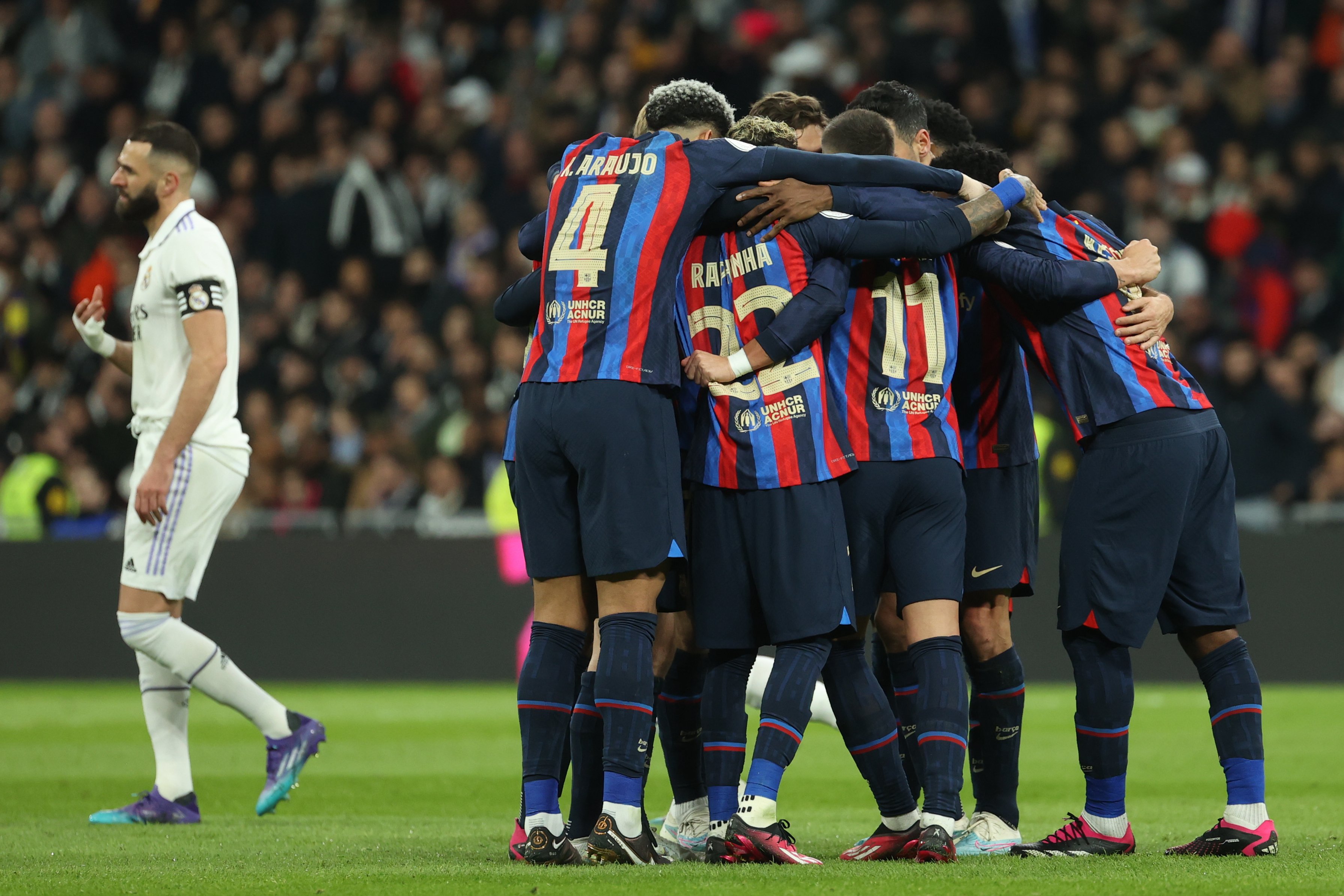 Un Barça consistente frustra al Real Madrid en el primer asalto de la Copa del Rey (0-1)