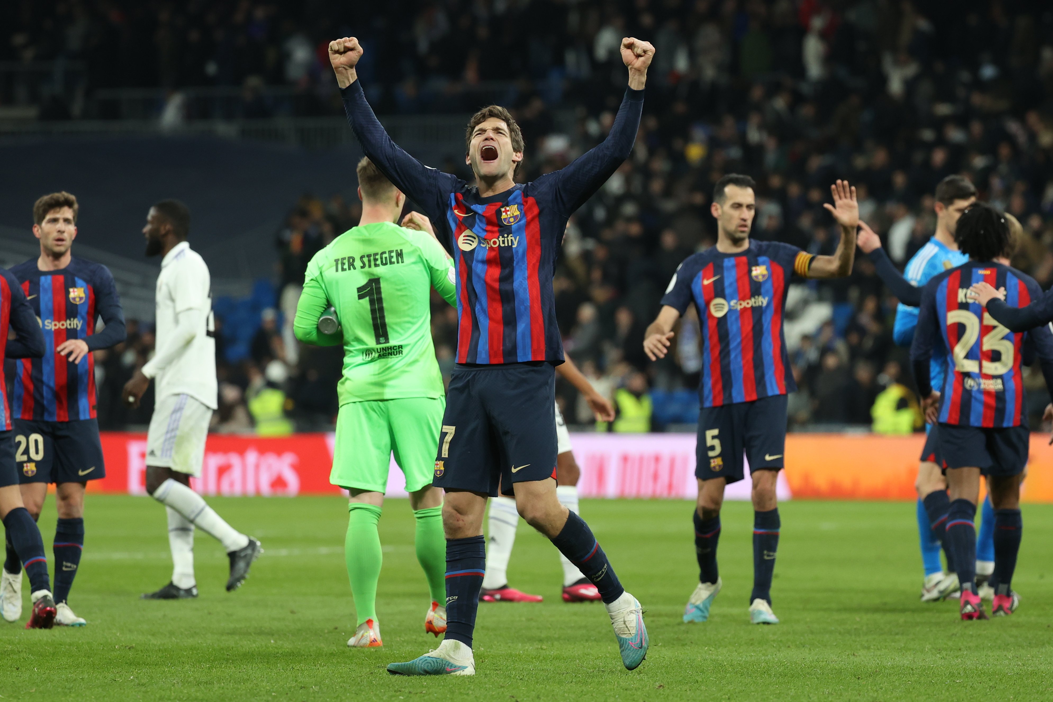 La defensa blaugrana, el pal de paller d'un Barça que agafa impuls a la Copa