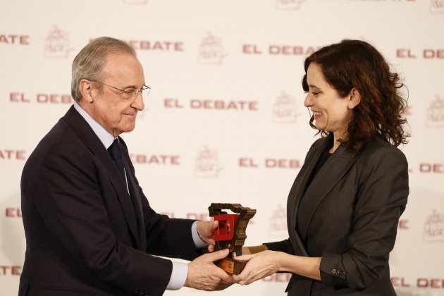 Florentino Pérez en un acte d'Ayuso / Foto: EFE