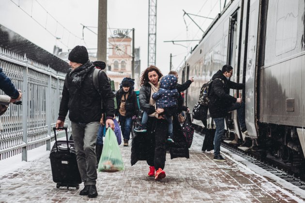 refugiados tren ucrainesos kiiv europa press