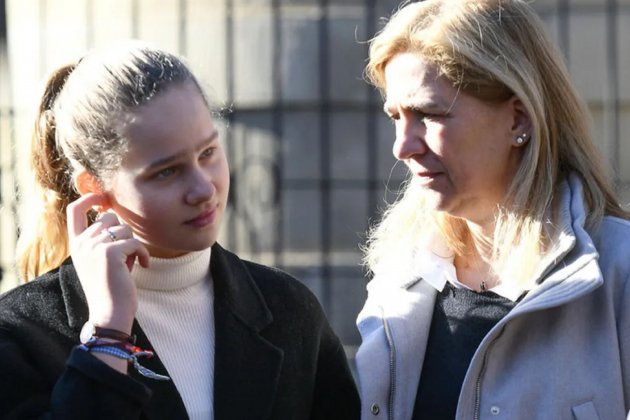 Irene Urdangarin i la infanta Cristina Europa PRESS