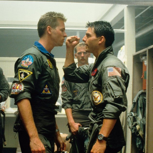 tom cruise y val kilmer top gun