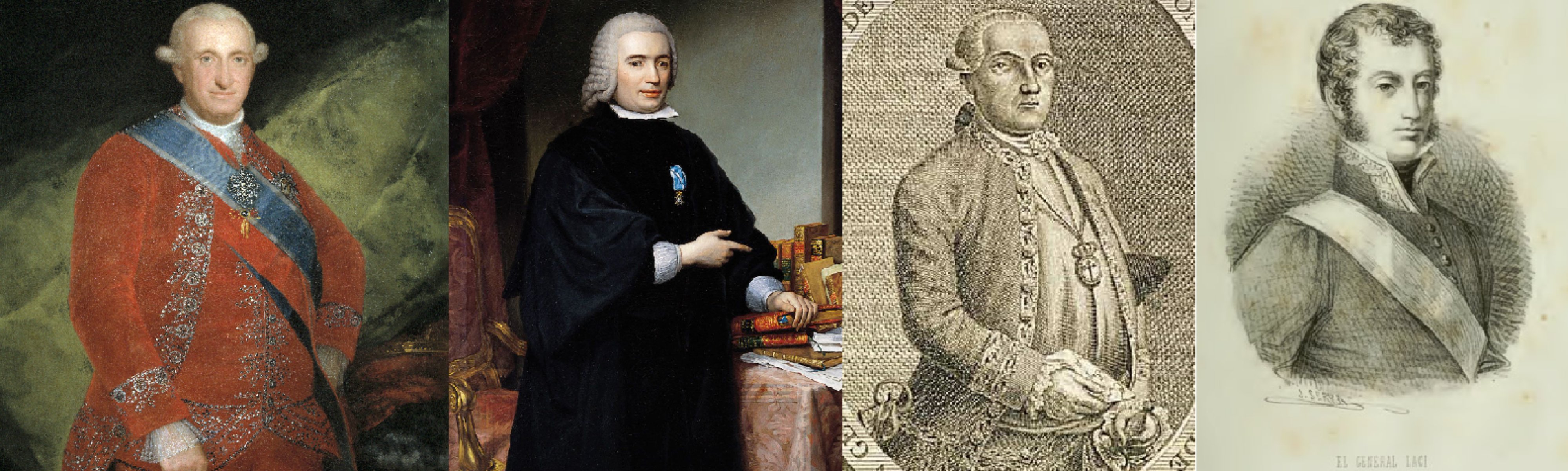 Carlos IV, Campomanes, Asalto y Lacy. Fuente Museo del Prado i Biblioteca Digital Hispánica Carlos IV, Campomanes, Asalto y Lacy. Fuente Museo del Prado i Biblioteca Digital Hispánica