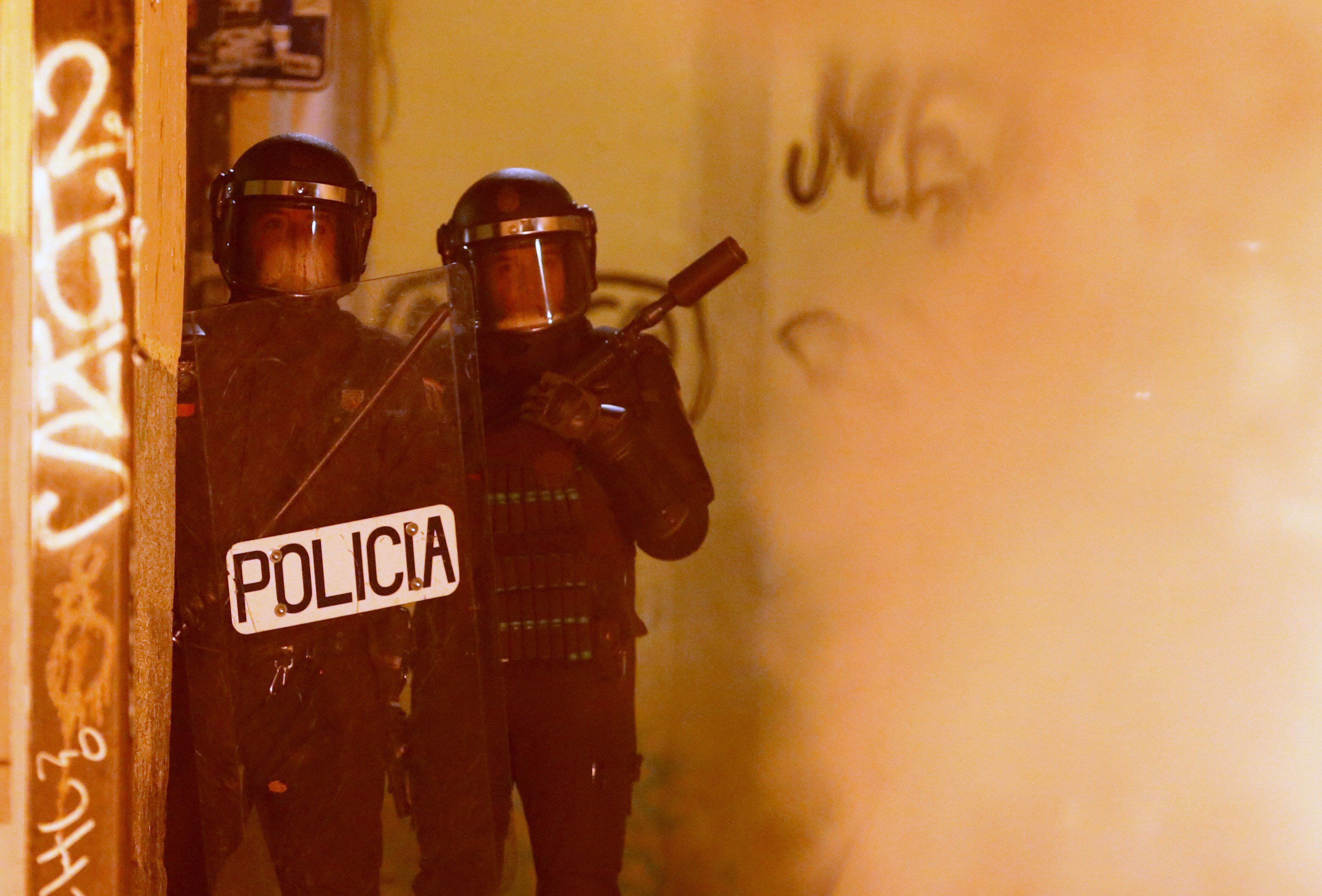 Seis detenidos en los disturbios de Madrid