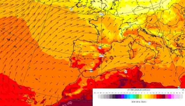 El jueves se podrían superar los 20 °C en algunos puntos del sur de Catalunya / ECMWF El jueves se podrían superar los 20 °C en algunos puntos del sur de Catalunya / ECMWF