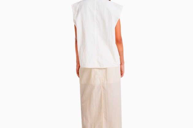 Falda midi efecto nylon1 Falda midi efecto nylon1