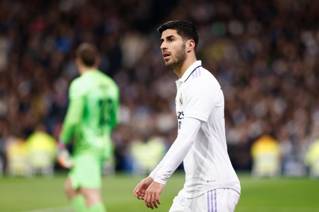 Marco Asensio en el Santiago Bernabéu en un Real Madrid - Atlético de Madrid / Foto: Europa Press