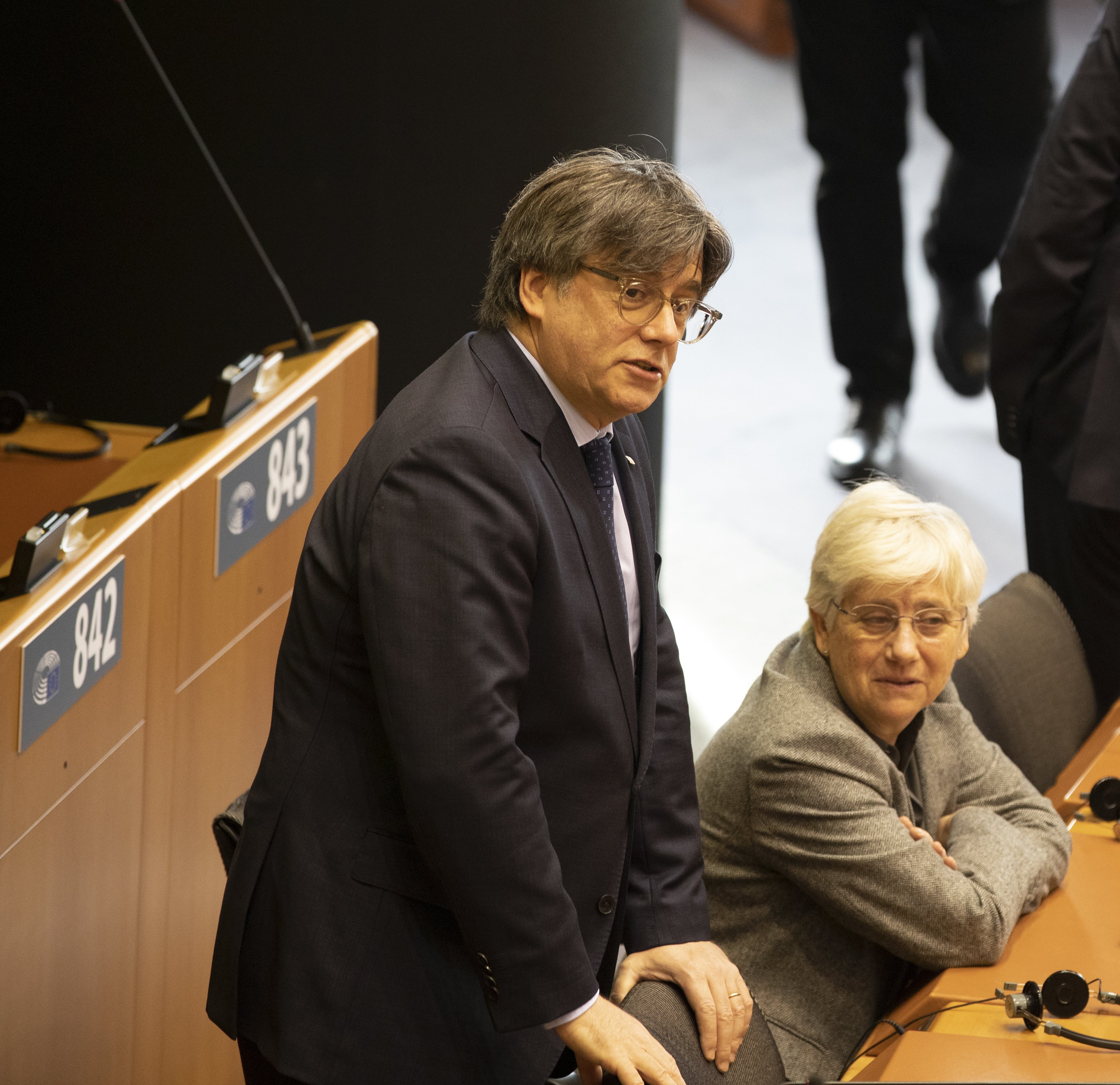 Carles Puigdemont i Clara Ponsati, Parlament Europeu / Europa Press