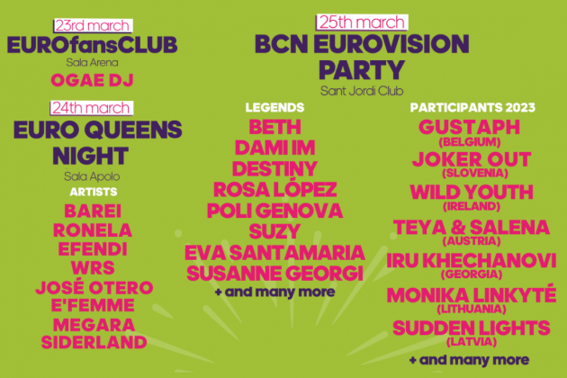 cartel barcelona eurovision party 2023
