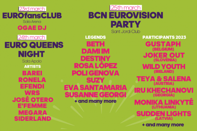 cartell barcelona eurovision party 2023 cartell barcelona eurovision party 2023
