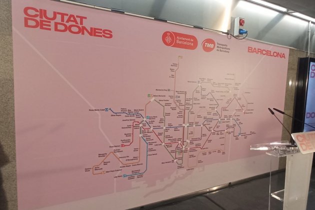 Mapa Metro barcelona 8M