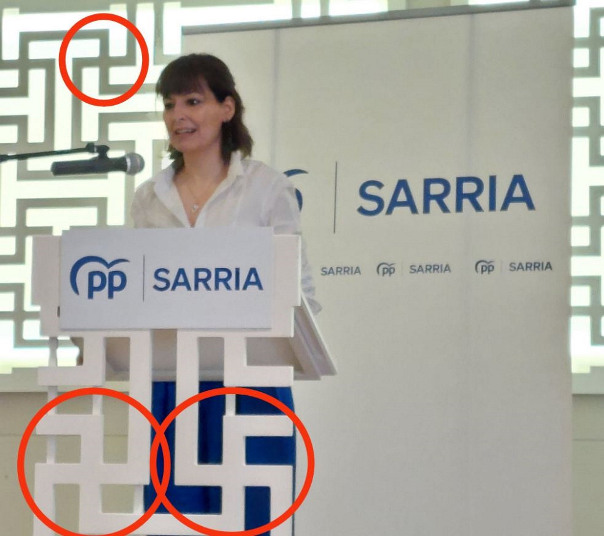 Una candidata del PP entre 'esvàstiques': la xarxa s'encén