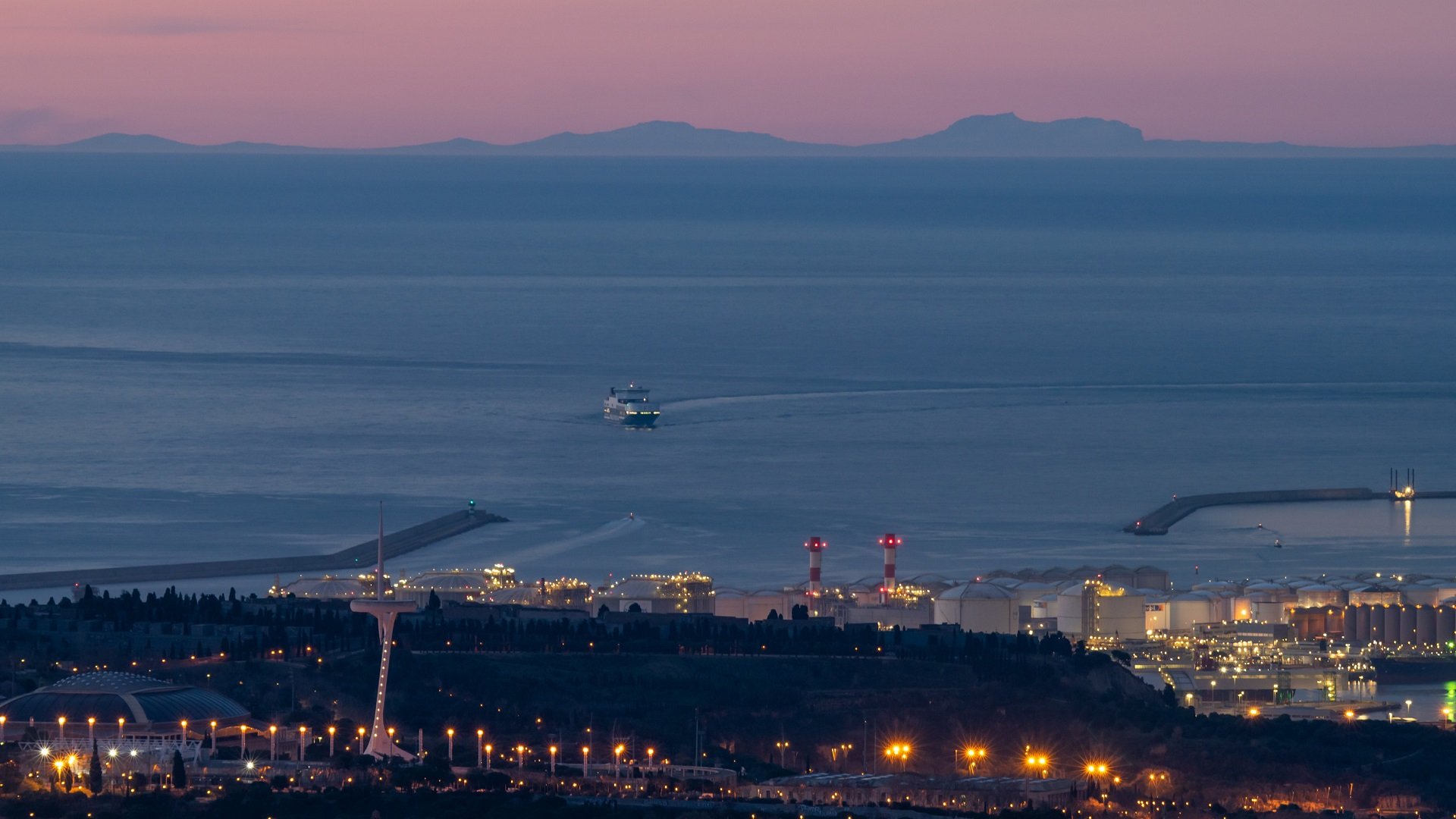 Así se ve Mallorca desde Barcelona este jueves