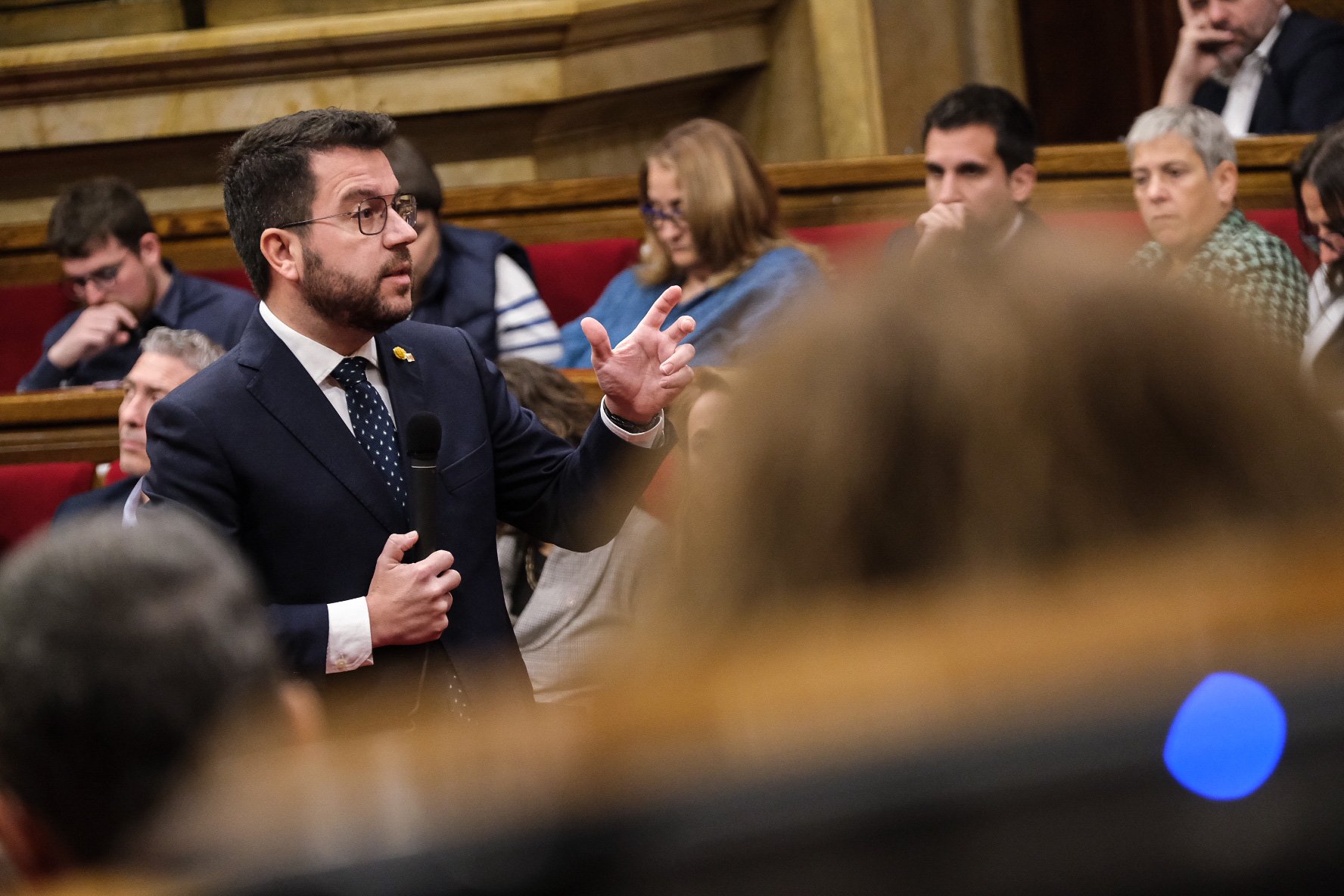 Pere Aragonès ple Parlament / Carlos Baglietto