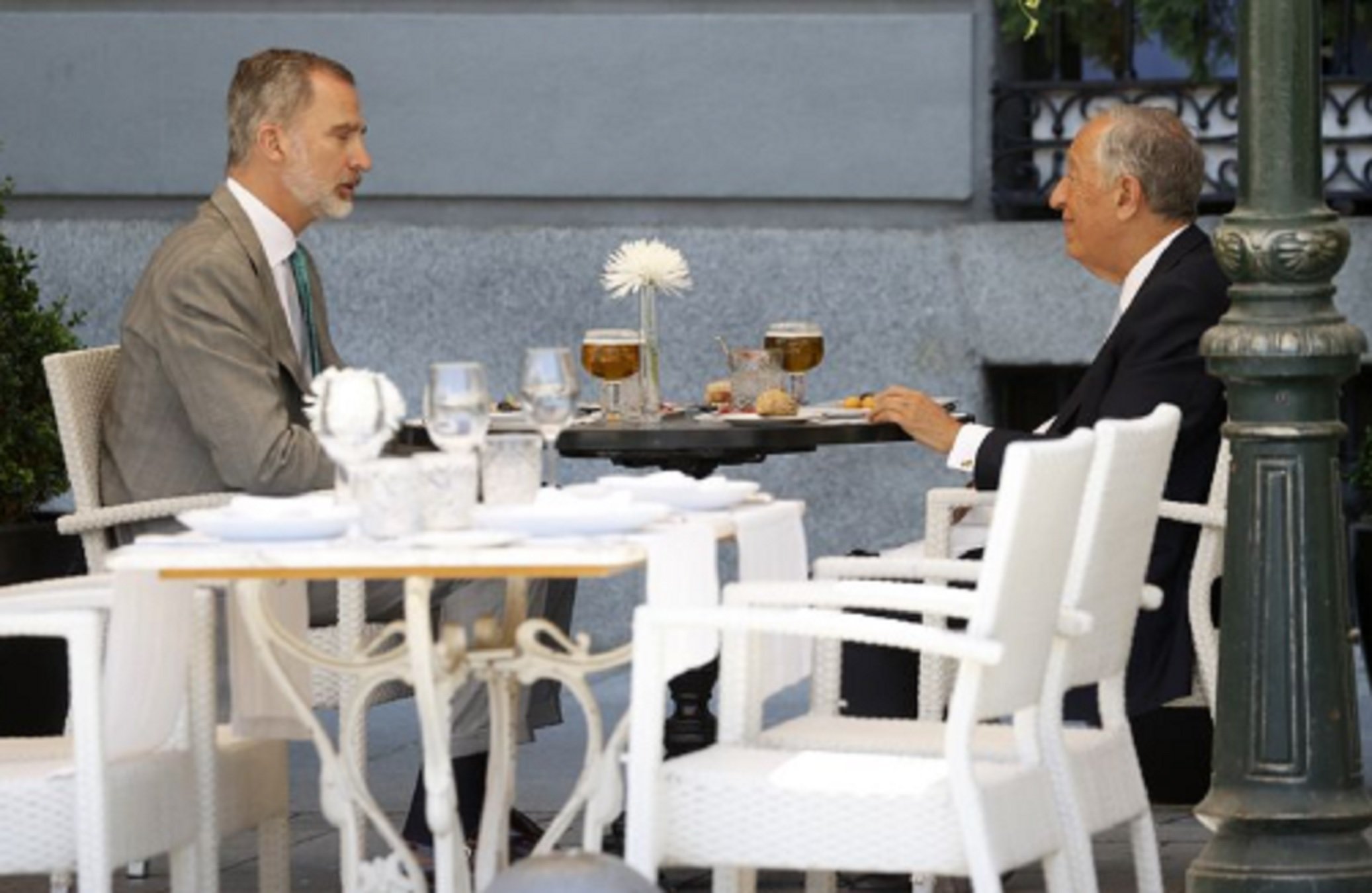 Felip VI i el president de Portugal GTRES Felip VI i el president de Portugal GTRES