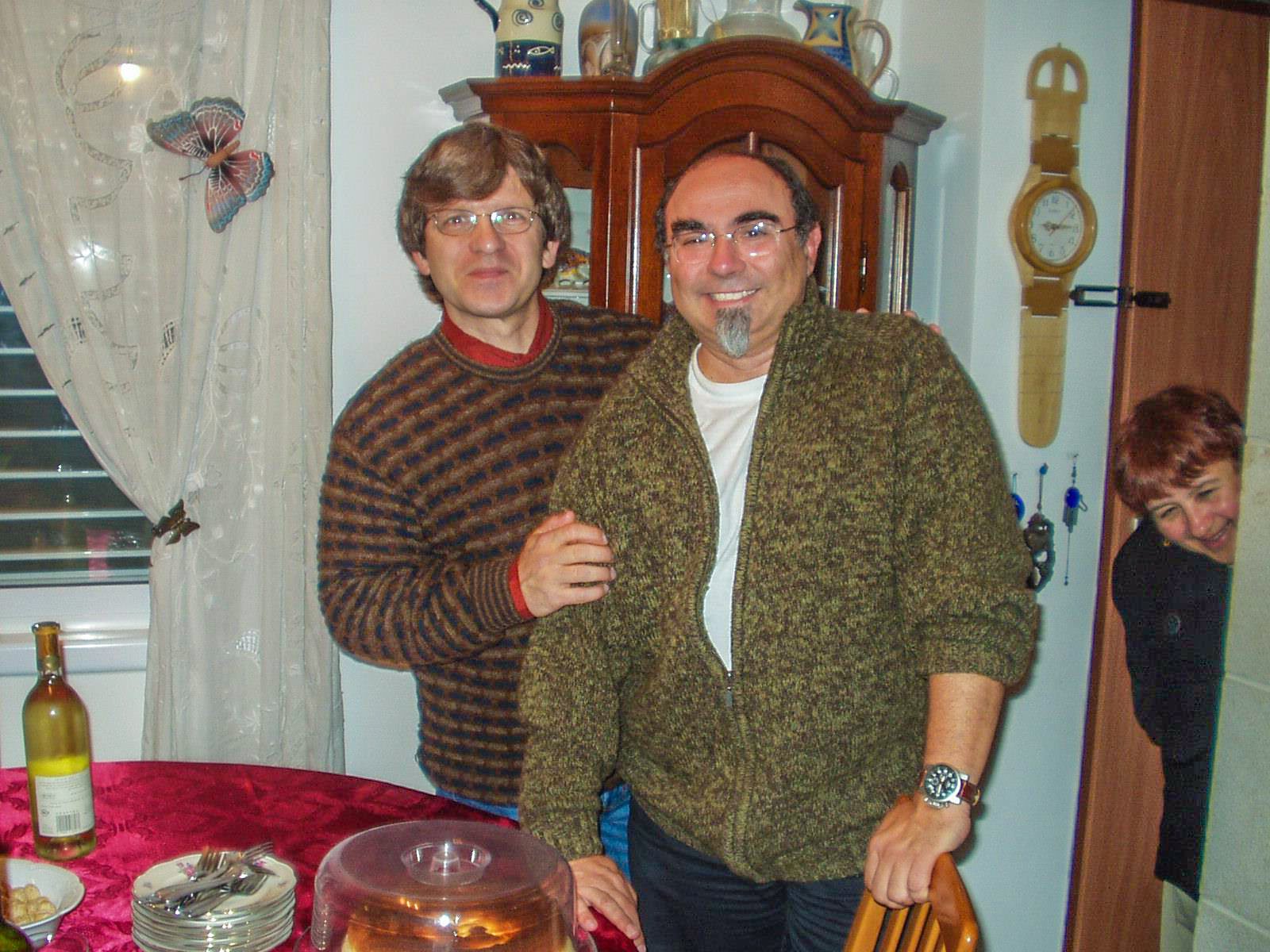 Jospe Lluís Pérez amb el seu amic argenti Gabriel Trzewik el dia del seu 50è aniversari. cedida per Gabriel Trzewik