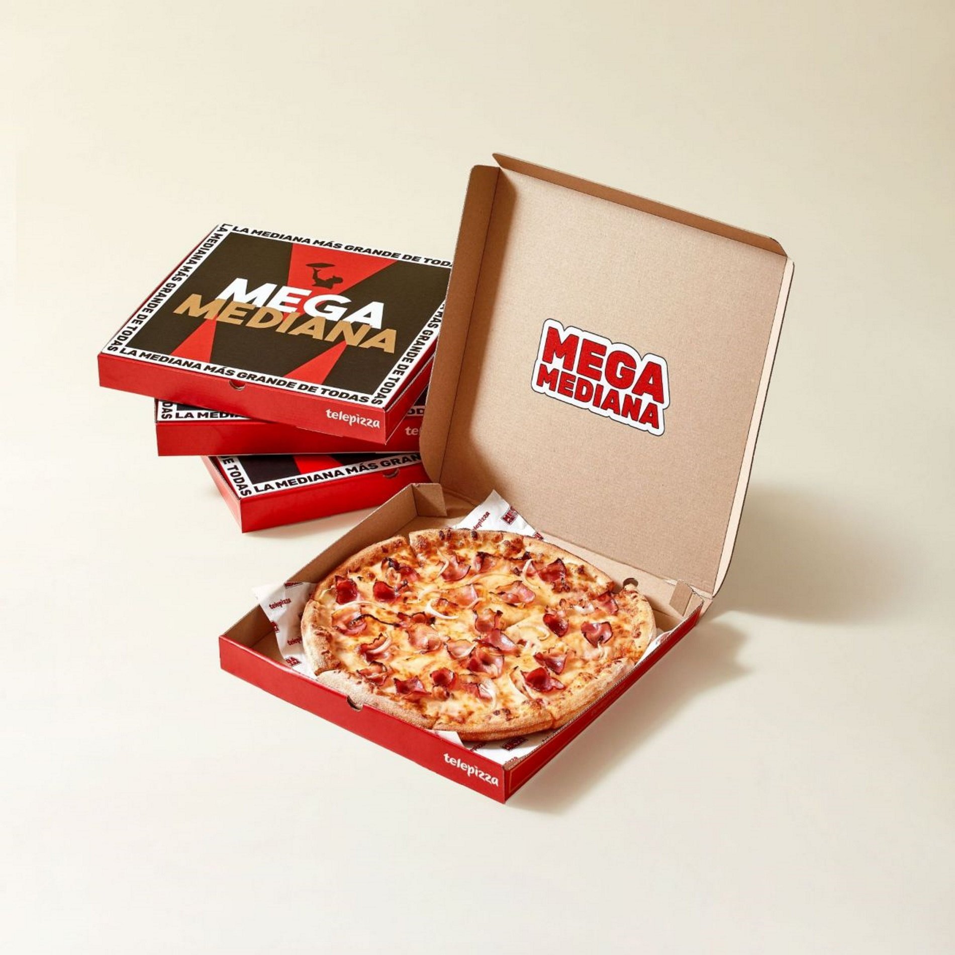 Telepizza lanza la pizza 'Megamediana', la “más grande del mercado”