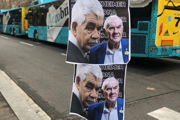 Carteles Alzhéimer Ernest Pasqual Maragall ACN Carteles Alzhéimer Ernest Pasqual Maragall ACN