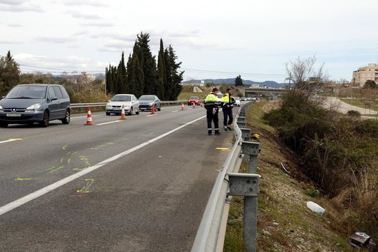 Accident mortal a la C-31 a Torroella de Fluvià