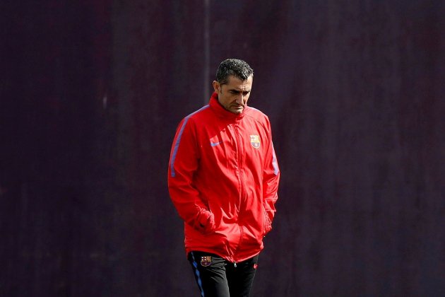 Ernesto Valverde Barça entrenamiento Efe