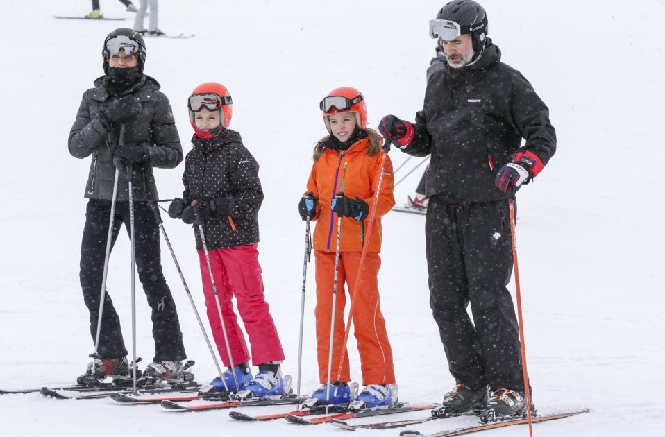 felip esquiando familia gtres