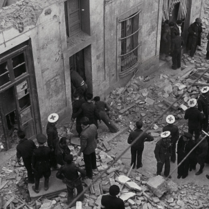 Efectes del bombardeig sobre Barcelona. 16,17,18 03 1938. Font La Xarxa