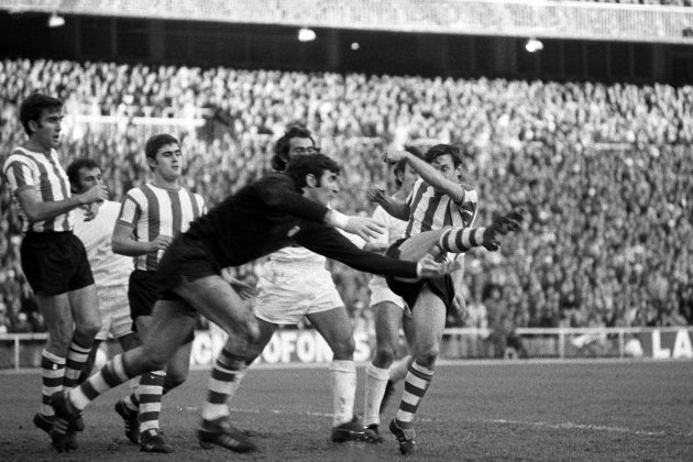 Ángel Iribar durante un partido del Athletic Club / Foto: @LaLiga