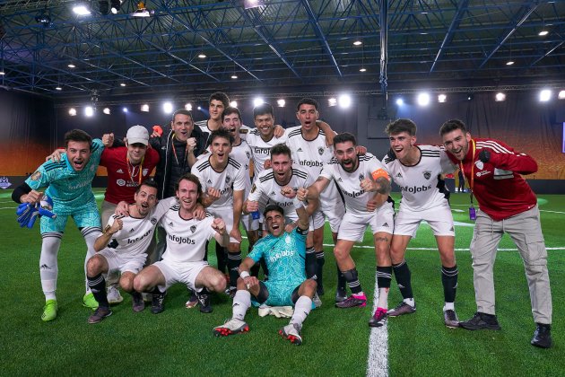 Aniquiladoras celebrando en el Cupra Arena / Foto: Kings League