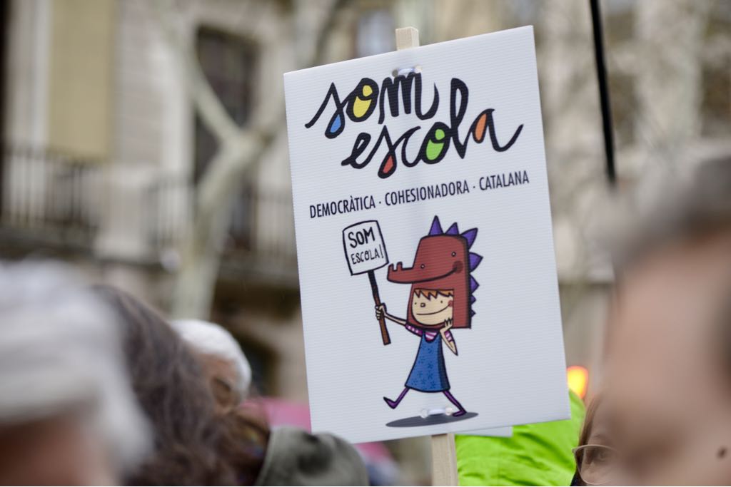 8.000 personas han asistido a la manifestación según la Guardia Urbana