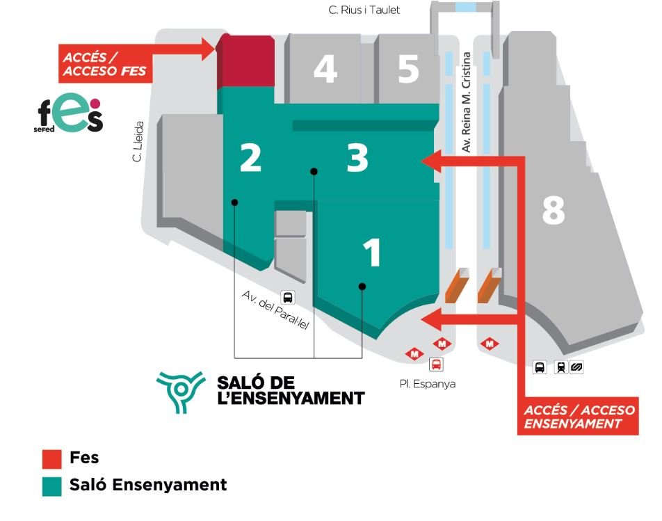 mapa saló de l'ensenyament