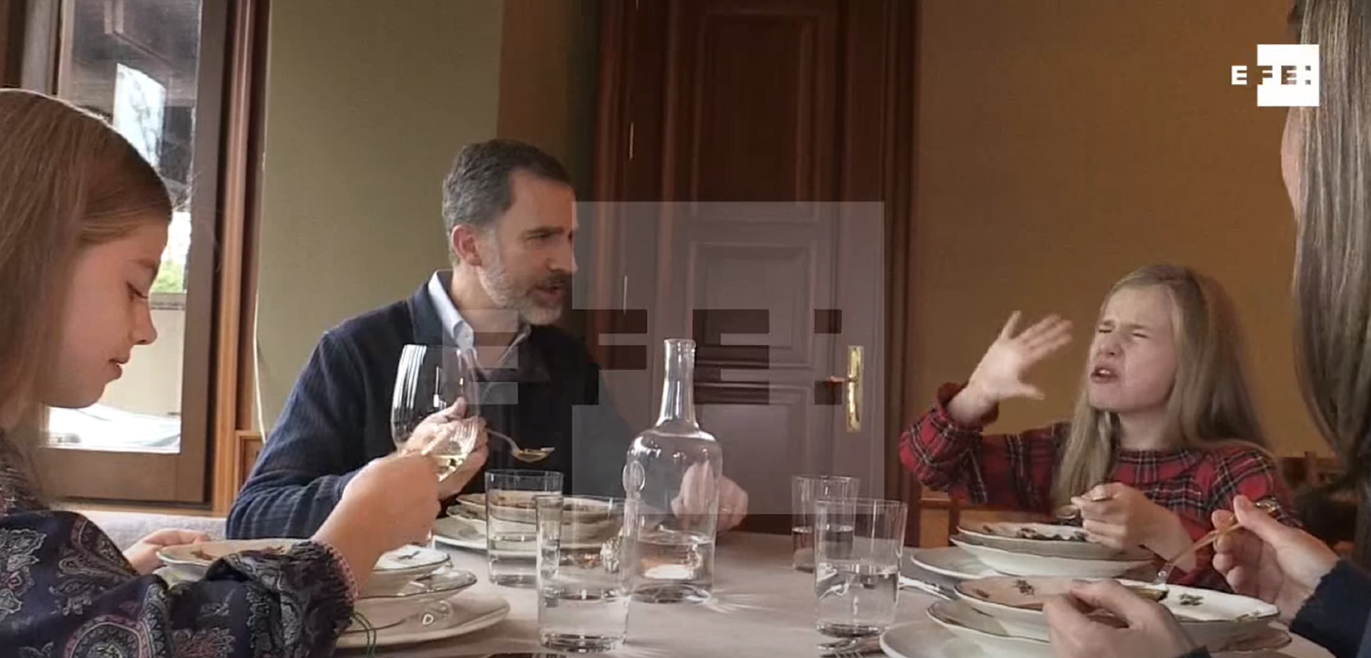 Leonor quemándole la sopa EFE Leonor quemándole la sopa EFE