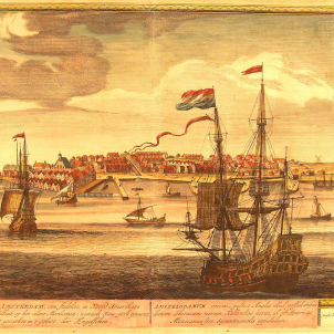 Mor el rabí Pardo, la connexió entre la Diàspora katalanim i el Nou Món. Nova York (1671). Font Wikimedia Commons