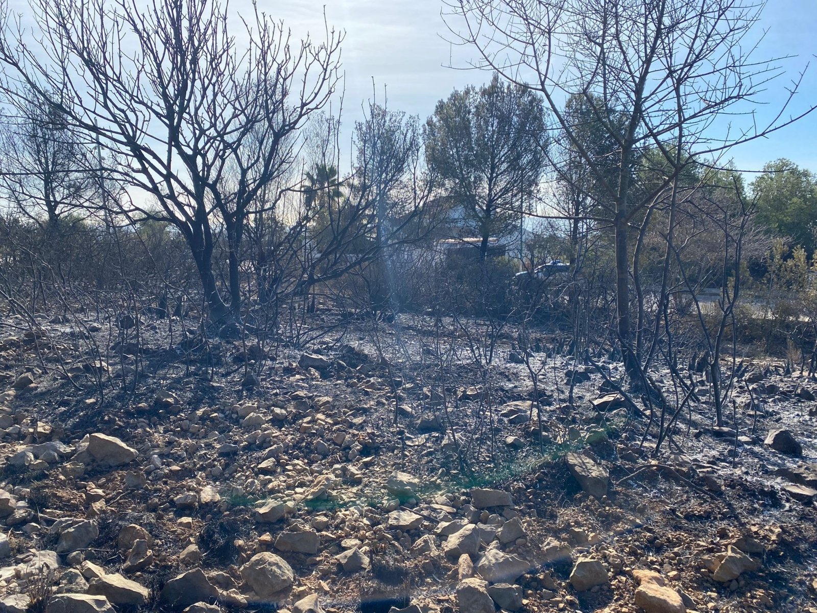 Incendi de Calafell: amb les flames fins a la porta de casa en un nou foc fora de temporada