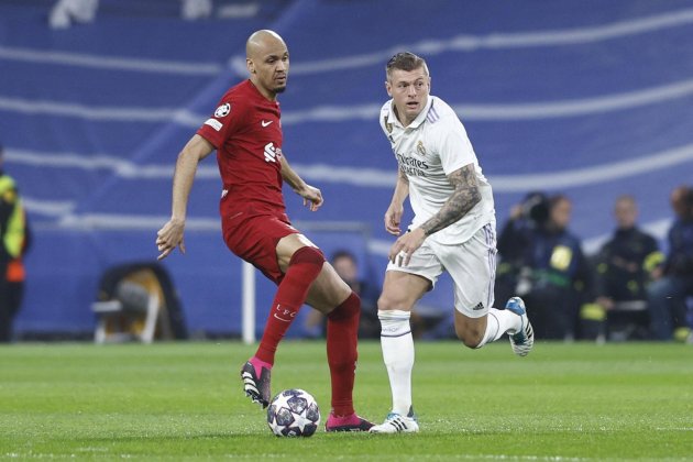 Fabinho Toni Kroos Real Madrid Liverpool / Foto: EFE Fabinho Toni Kroos Real Madrid Liverpool / Foto: EFE