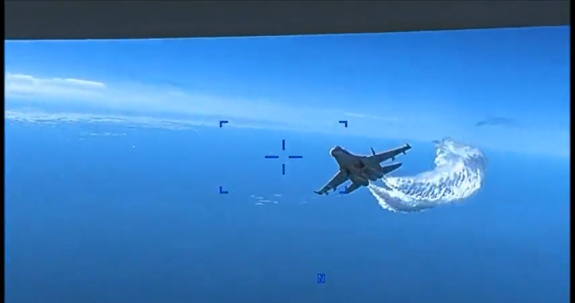 Publiquen les imatges del xoc entre el dron dels EUA i el caça rus al mar Negre | VÍDEO
