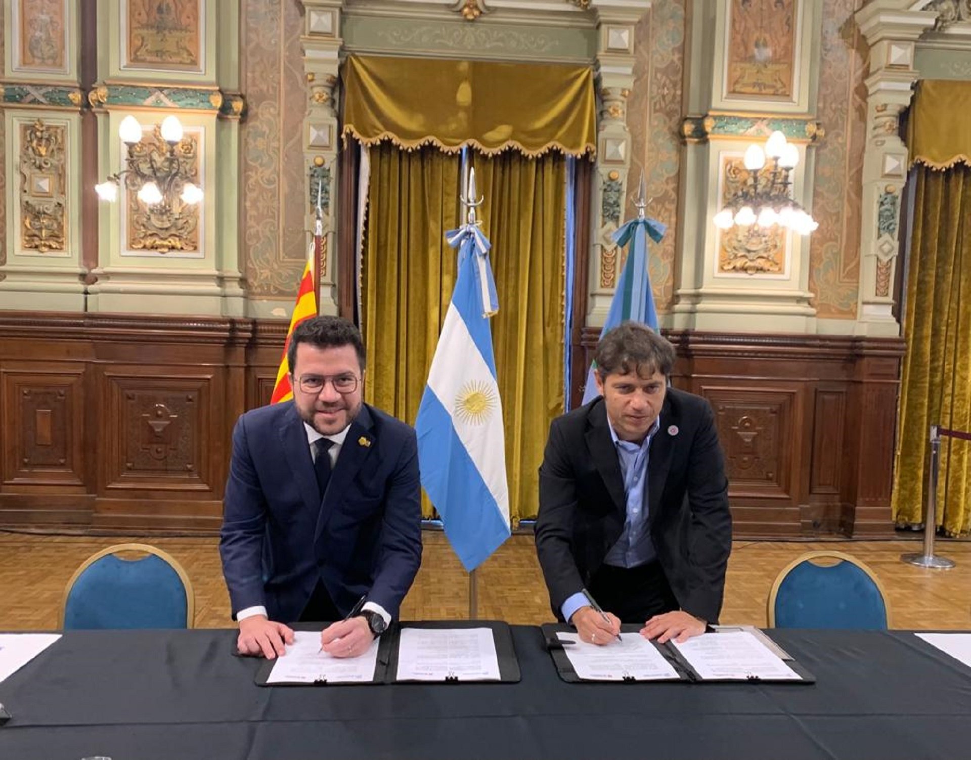 Pere Aragonès i Axel Kicillof, governador de Buenos Aires / Marta Lasalas