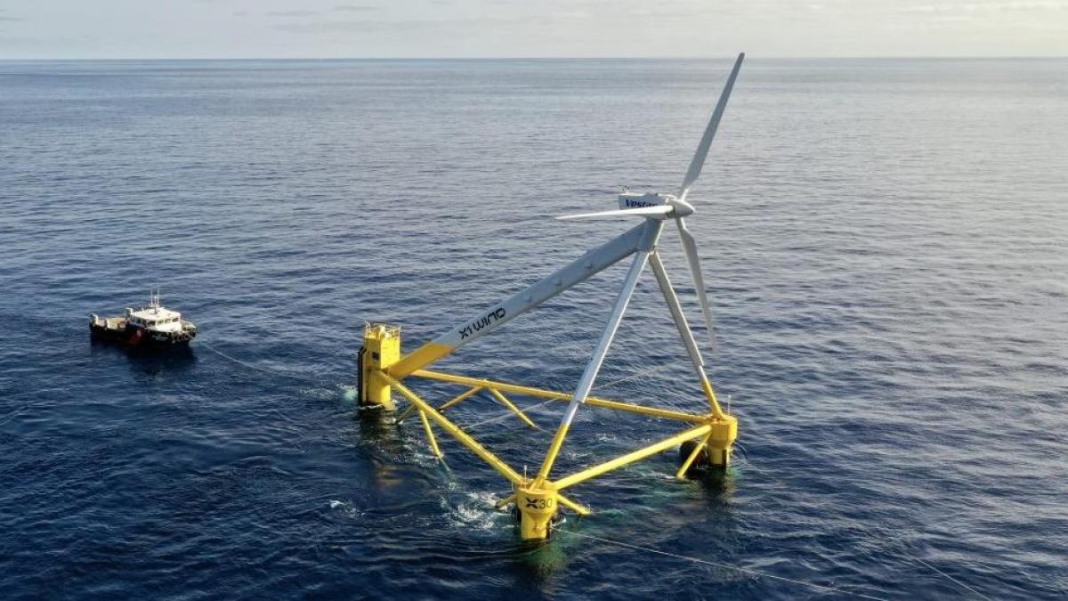 Primer kWh de eólica marina producido en aguas territoriales españolas