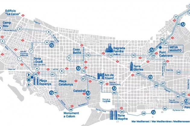 Recorrido Maratón Barcelona 2023