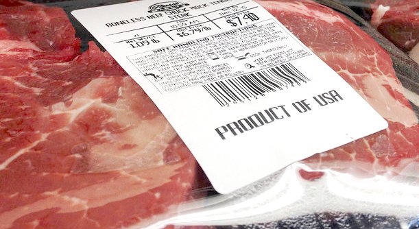 beef product of usa label
