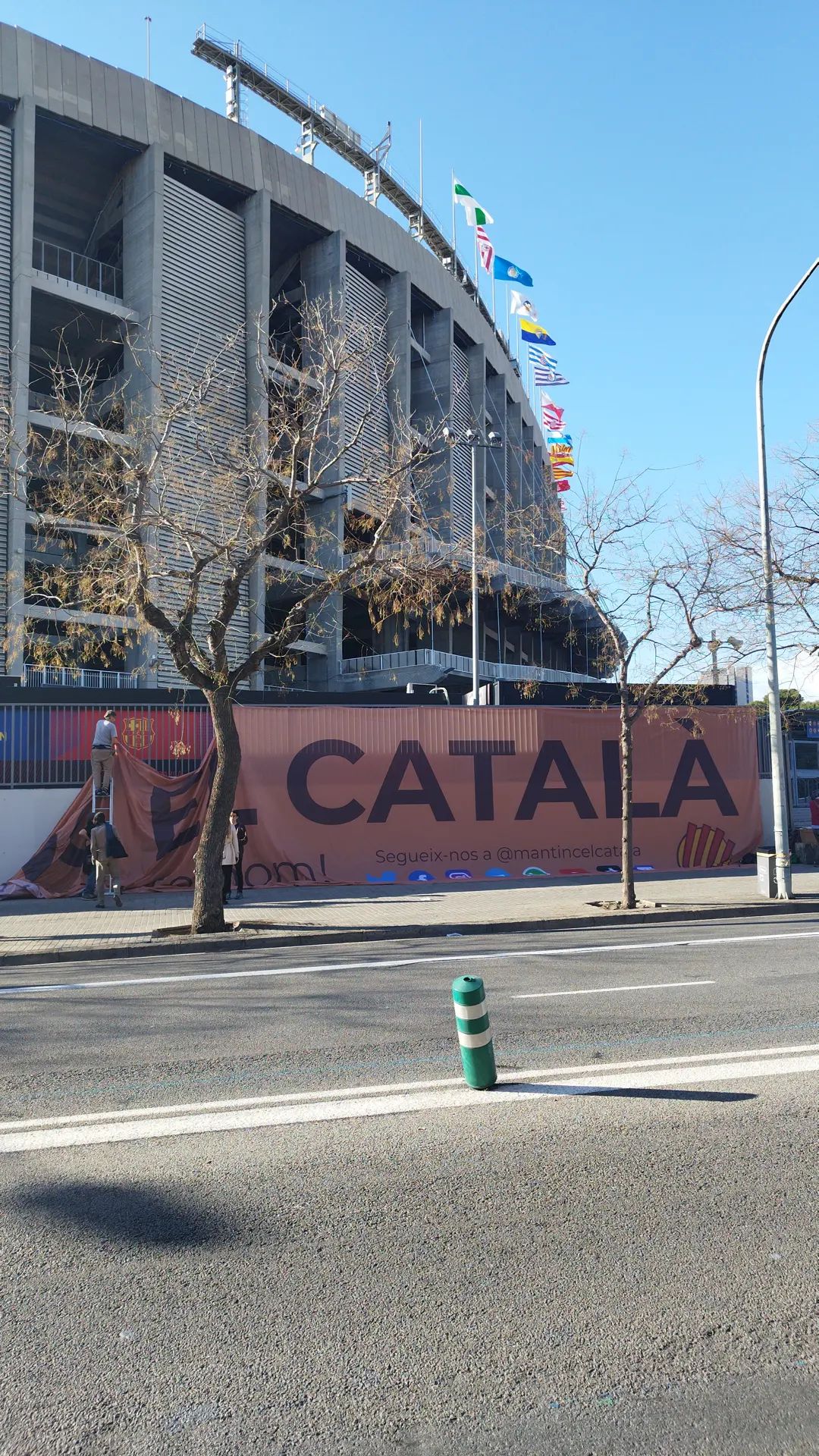 El missatge al Camp Nou a favor de "mantenir el català"