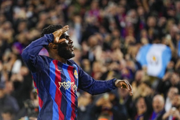 Kessie celebra gol Clasico Real Madrid Barça / Foto: EFE