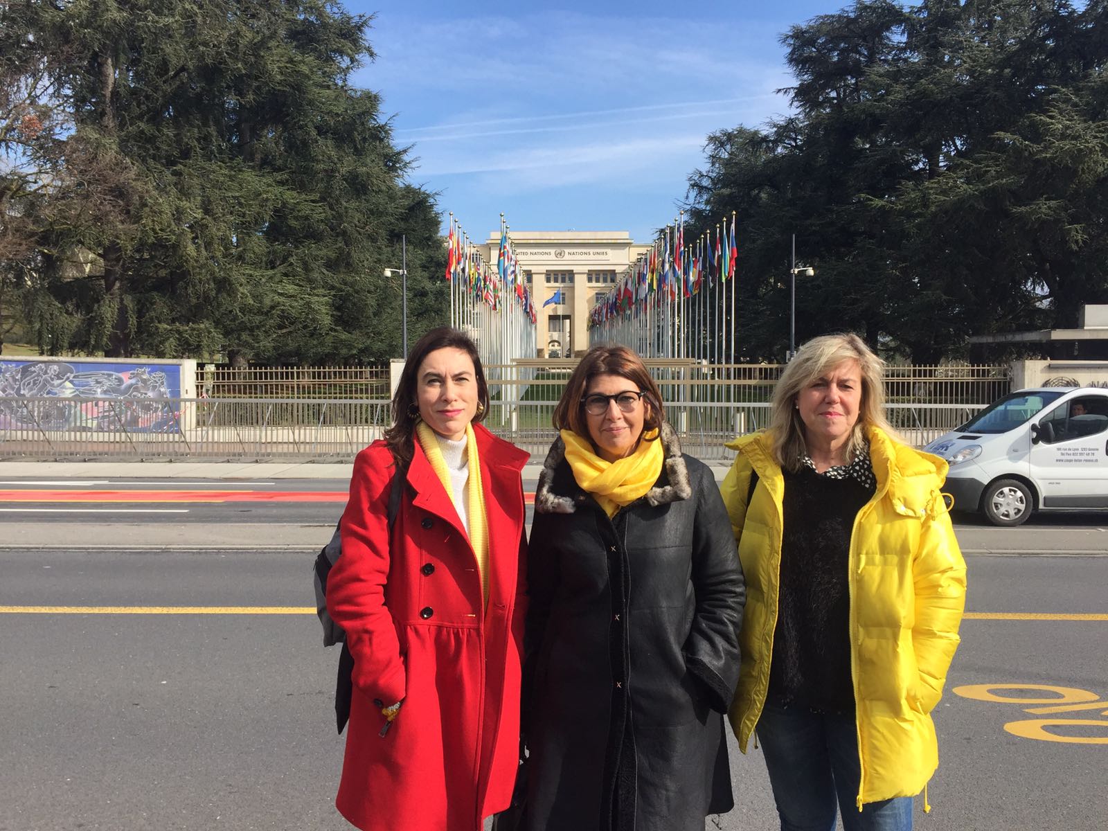 Relatives of the political prisoners make a "cry for help" at the UN