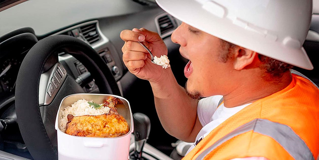 Fiambrera eléctrica para no volver a comer frío en el trabajo o donde tú  quieras