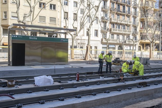 Obres tramvia Diagonal / Foto: Carlos Baglietto Obres tramvia Diagonal / Foto: Carlos Baglietto