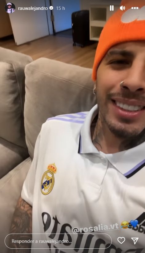Rauw Alejandro camiseta Madrid 2 Instagram