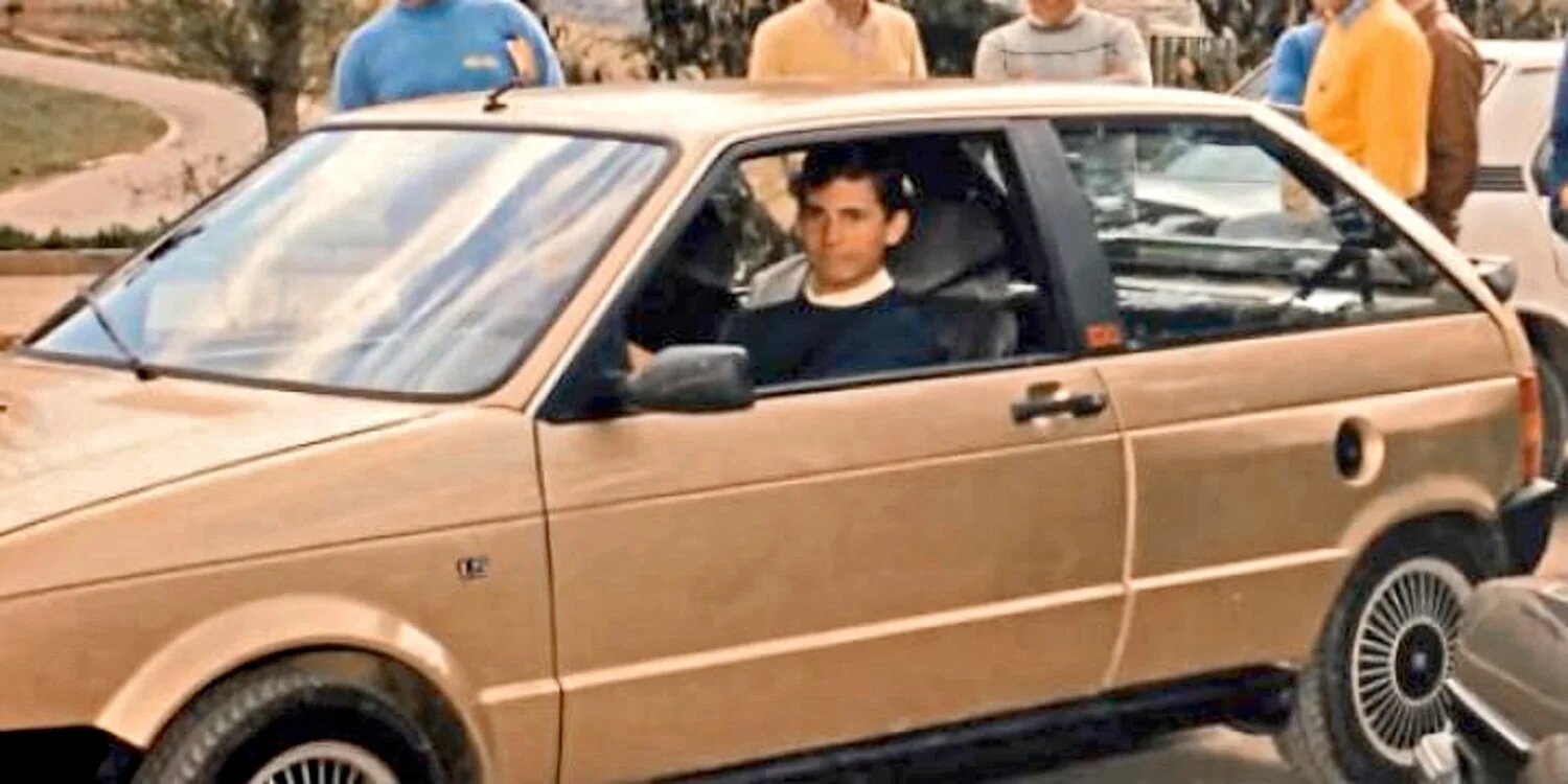 Felipe VI en su seat ibiza Felipe VI en su seat ibiza